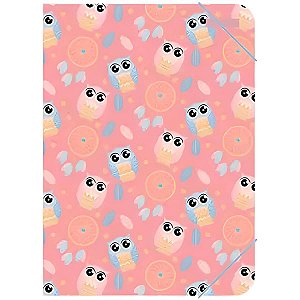 PASTA PLASTICA C/ELASTICO S/L OFICIO CORUJA CONTAINER