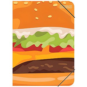 Pasta Plastica C/Elastico S/L Oficio Fast Food Container