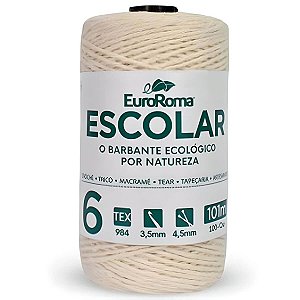 Barbante Algodao Cru 4/6 Fios 101M Euro Roma
