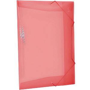 PASTA PLASTICA C/ELASTICO S/L OFICIO VERMELHO 501PP-VM DAC