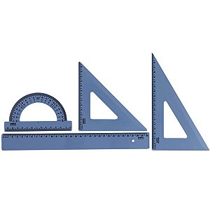 KIT REGUA PRIMEIRO GRAU NEW LINE AZUL PASTEL WALEU