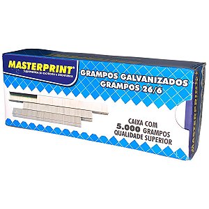 GRAMPO GALVANIZADO 26/6 C/5000 MASTERPRINT