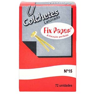COLCHETE LATONADO N.15 C/72 FIX PAPER