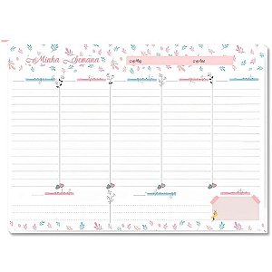 PLANNER PERMANENTE 27X20 SEMANAL DETALHES C/53 FLS SAO DOMINGOS