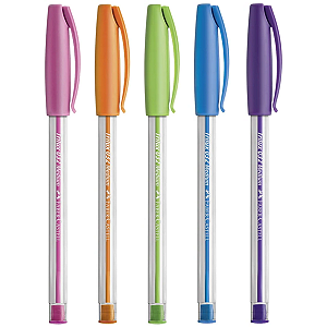 CANETA ESFEROGRAFICA 1.0MM TRILUX C/5 FABER CASTELL