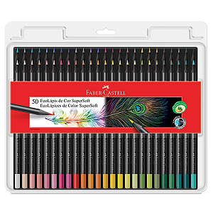 LAPIS DE COR 50 CORES SUPERSOFT FABER CASTELL
