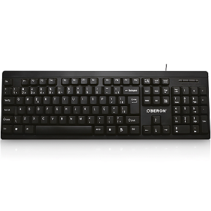 TECLADO USB PRETO TE101 ABNT2 OBERON