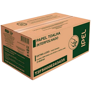 PAPEL INTERFOLHA 2DB 100% 22,5X20,5 34G C/2000 IPEL