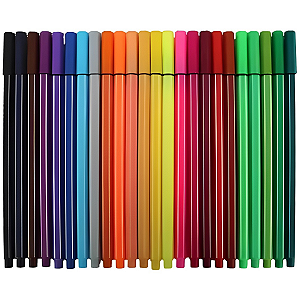 CANETA HIDROGRAFICA 0.4 24 CORES C41778 FINE LINE