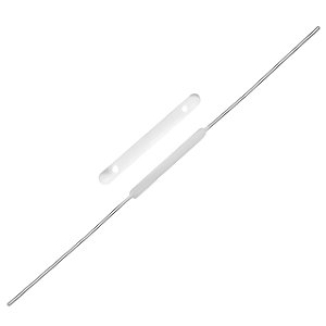 GRAMPO TRILHO PLASTICO ESTENDIDO BRANCO C/50 FIX PAPER