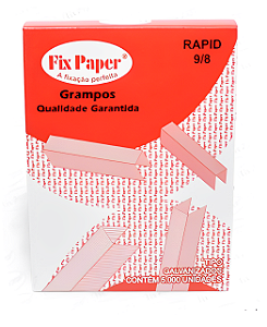 GRAMPO GALVANIZADO 9/8 C/1000 FIX PAPER