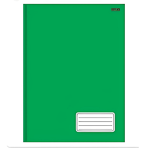 CADERNO 1/4 CD BROCHURA 140X200 96FLS VERDE KBOM  SAO DOMINGOS