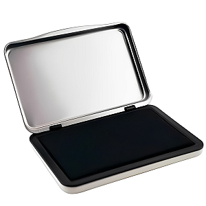 ALMOFADA PARA CARIMBO TAMPA METAL PRETO N3 MP-773 MASTERPRINT