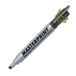 MARCADOR PERMANENTE RECARREGAVEL PRETO MP-616 MASTERPRINT