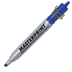 MARCADOR PERMANENTE RECARREGAVEL AZUL MP-616 MASTERPRINT