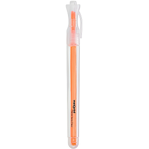 CANETA MARCA TEXTO CLEAR LARANJA MAXPRINT