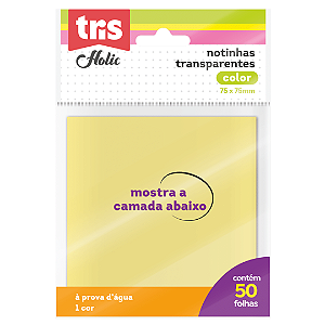 BLOCO ADESIVO 75X75MM HOLIC COLOR 50FLS TRIS