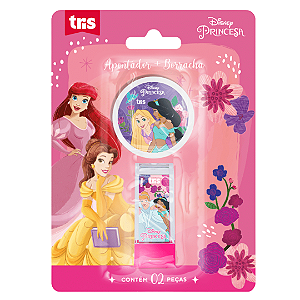 APONTADOR + BORRACHA PRICESA DISNEY TRIS