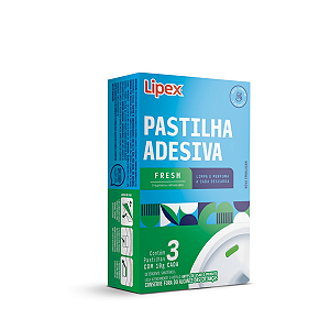 PASTILHA ADESIVA C/3 FRESH LIPEX