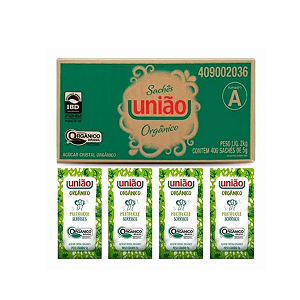 ACUCAR ORGANICO UNIAO SACHET 400X5G