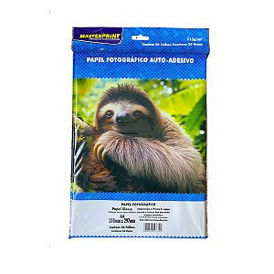 PAPEL FOTOGRAFICO AUTO-ADESIVO A4 115G C/50 MASTERPRINT