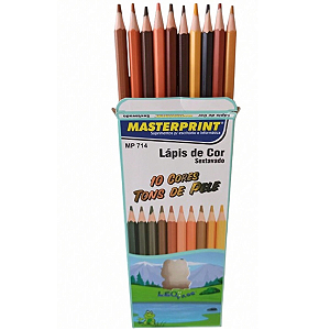 LAPIS DE COR 10 CORES TONS DE PELE RESINA MP-714 MASTERPRINT