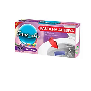 PASTILHA ADESIVA SANITARIA C/3 LAVANDA SANI ALL