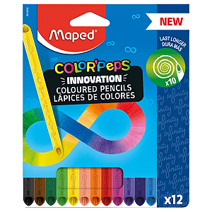 LAPIS DE COR COLOR MAPED PEPS INFINITY 12 CORES RF 861600