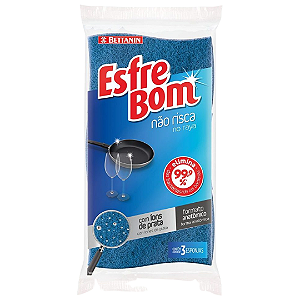 ESPONJA ESFREBOM NAO RISCA C/3 BETTANIN