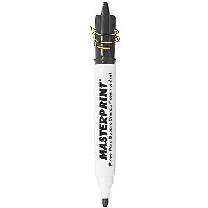 MARCADOR P/ QUADRO BRANCO RECARREGAVEL PRETO MP-619 MASTERPRINT