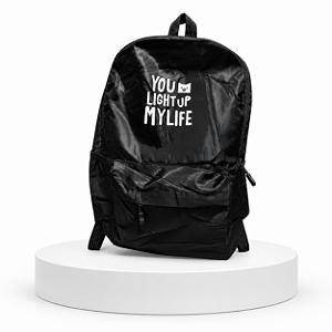 MOCHILA JUVENIL YOU LIGHT UP LIVE PRETA