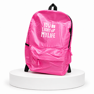 MOCHILA JUVENIL YOU LIGHT UP LIVE PINK