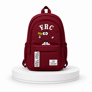 MOCHILA JUVENIL FRC C/ESTAMPA VINHO