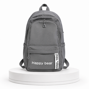MOCHILA JUVENIL HAPPY BLER CINZA