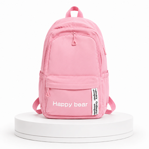 MOCHILA JUVENIL HAPPY BLER ROSA PASTEL
