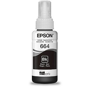 REFIL TINTA EPSON T664120 PRETO ORIGINAL