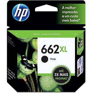 CARTUCHO 662XL PRETO ORIGINAL CZ105AB HP