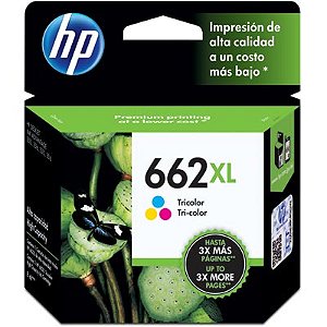CARTUCHO 662XL COLORIDO ORIGINAL CZ106AB HP