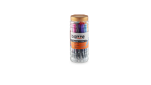 CANETA GEL GLITTER CORES SORTIDAS POTE C/24 UN BAZZE