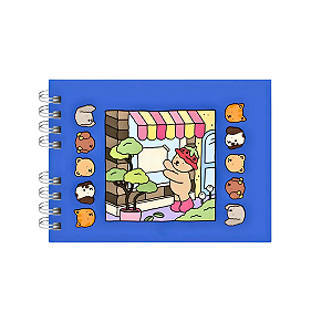 LIVRO DE COLORIR 50 FOLHAS AZUL