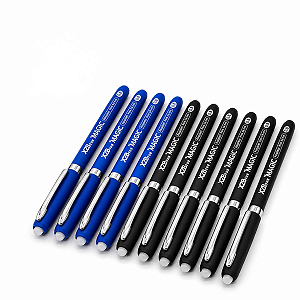 KIT CANETAS MÁGICAS QUE APAGAM 0.8MM 6 UNIDADES (AZUL E PRETO)