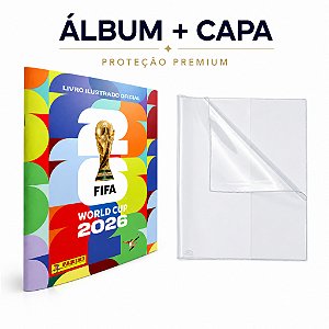 Álbum Copa 2026 Panini Oficial + Capa Protetora Kit Colecionador FIFA World Cup 2026