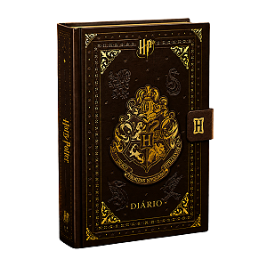 Diário Harry Potter 192 Folhas Pautadas com Adesivos Capa Dura Jandaia