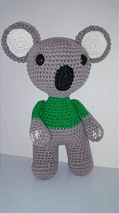 Coala de amigurumi em crochê - bichos de pelúcia