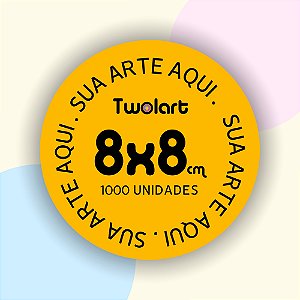 1000 Adesivos 8x8cm