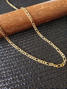 Corrente de aço inox banhada - Elo 3x1 -  60x4