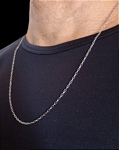 Corrente de aço - Elo Quadrado - Estilo Cartier