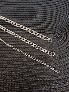 Pulseira de aço inox - Fígaro 3x1