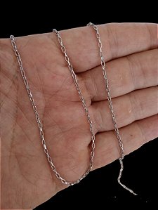 Corrente aço inox fina - Elo Oval