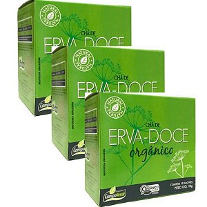 Chá De Erva Doce Orgânico Kit 3cx (30 Sachês) Campo Verde